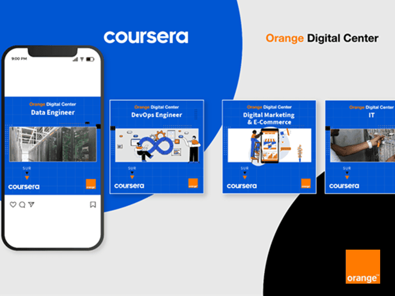 Orange Digital Center et Coursera s'associent pour offrir des formations certifiantes gratuites